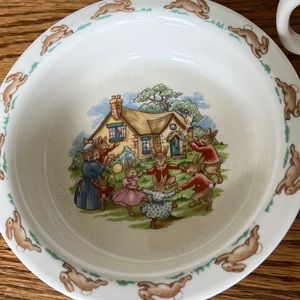 Bunnykins English fine bone china cup and bowl
